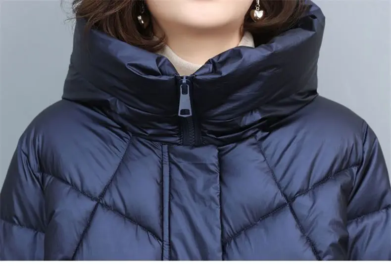 Down Cotton-Padded Jacket Women's Overcoat Winter 2026 New Thick Warm Parker Coat Fashion Loose Hooded Medium Long Cotton Jacket