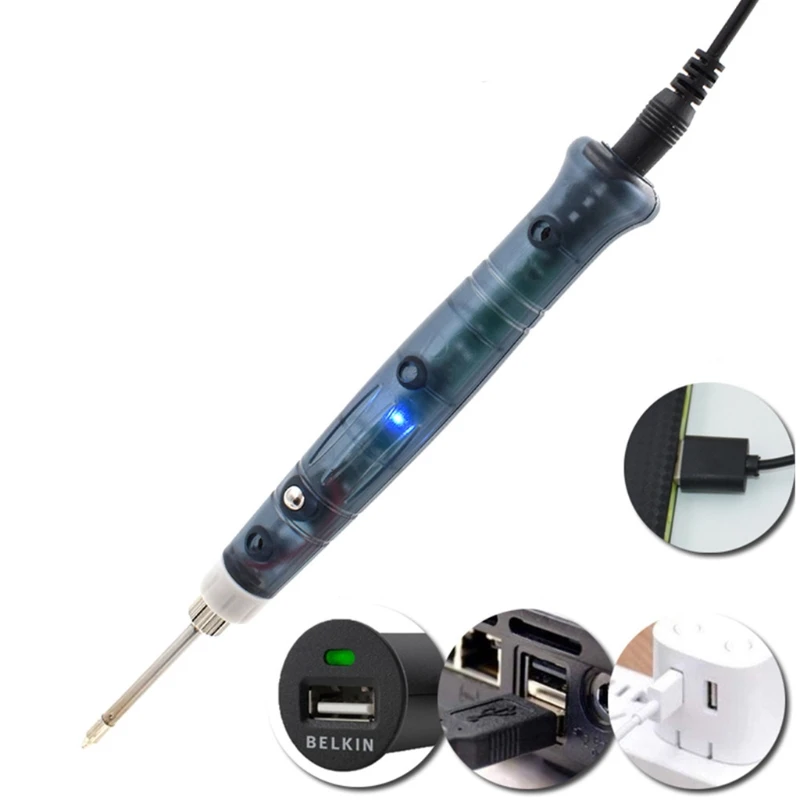 Soldering Iron 5V 8W USB Welding Wireless Charging Professional Repair Tool Durable Safe Portable Mini Electric Pen