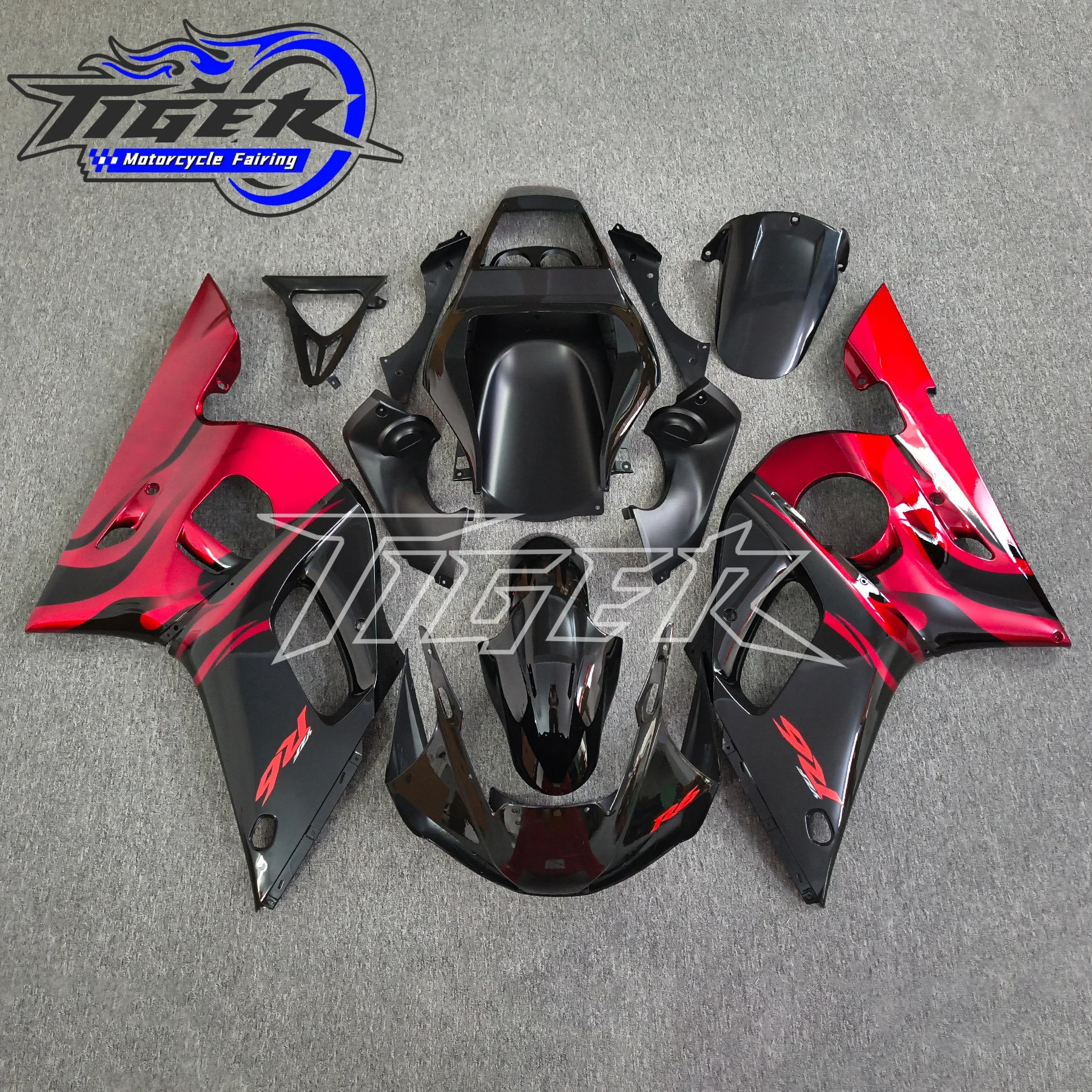 

For Yamaha YZF R6 YZF-R6 1998 1999 2000 2001 2002 Injection Bodywork Fairing Kit Painted Components Plastic Molding Cowl Body