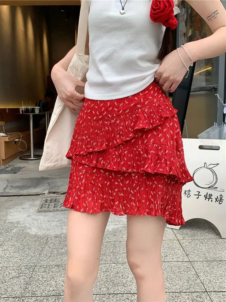 Skirts Womens Balloon Paneled Organza Dimensional Fantasy Mori Fairycore Unique Carnival Halloween Cosplay Performance Skirt