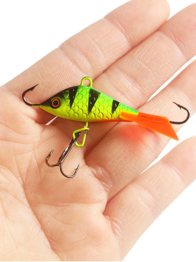 

1pcs 5 colors Quality Winter lce Jig 52mm/7gFishingLure VB Fake Lure Artificial Bait LeurreBalancer For Fishing Carp Pike Perch