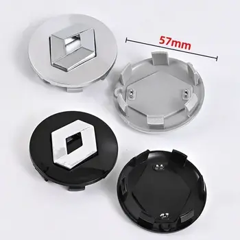 4 ks 57mm 60mm kryty nábojů kol, dekorace pro Renault RS Koleos Captur Kadjar Megane Clio Twingo Scenic 12 nejlepší prodej Krytka středu kola pro Renault - №11