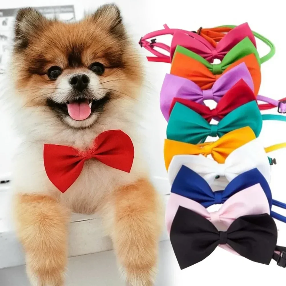 

1pcs Pet Necklace Adjustable Strap Puppy Necktie Bow Ties Dog Cats Collar Grooming Supplies Accessories dieren benodigheden hond