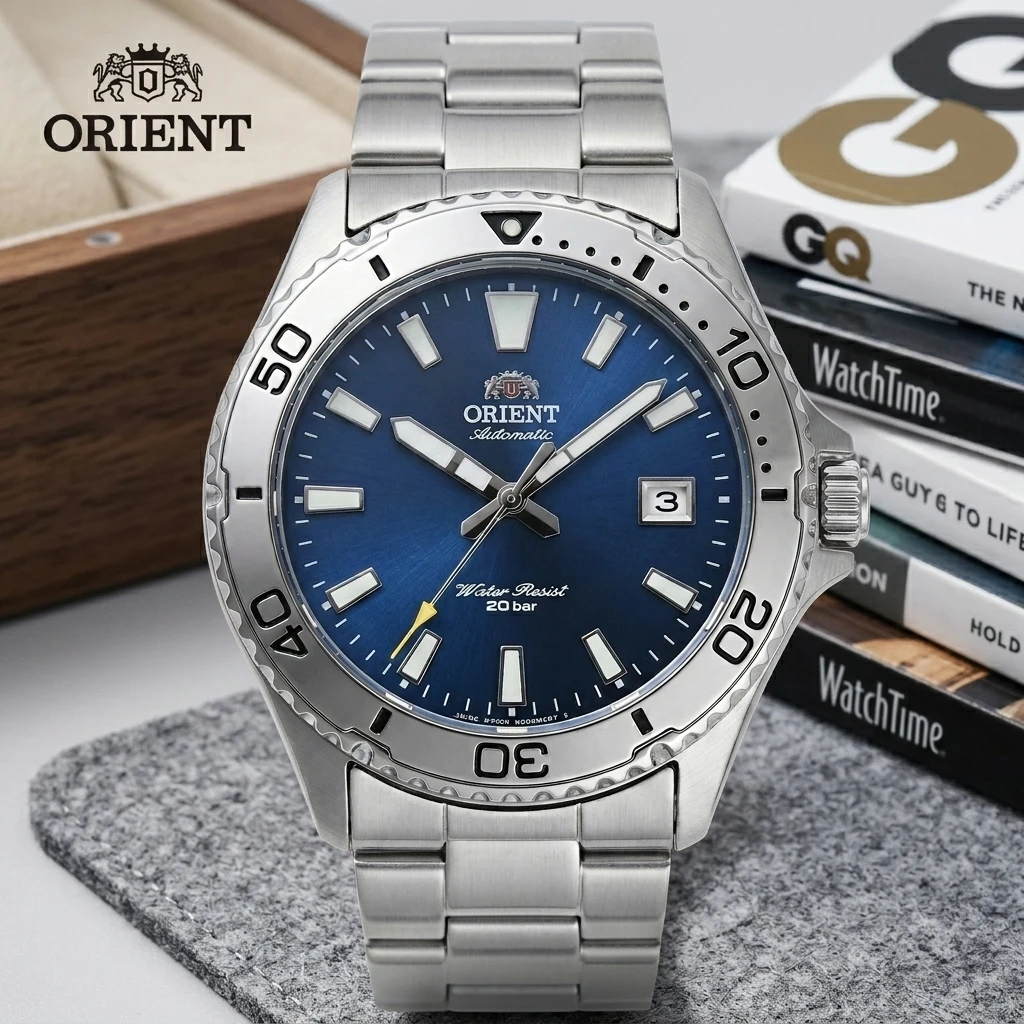 orient-20bar-diver-automatic-watch-for-men-stainless-steel-bracelet-luminous-blue-dial-waterproof-sport-mechanical-wrist-watch