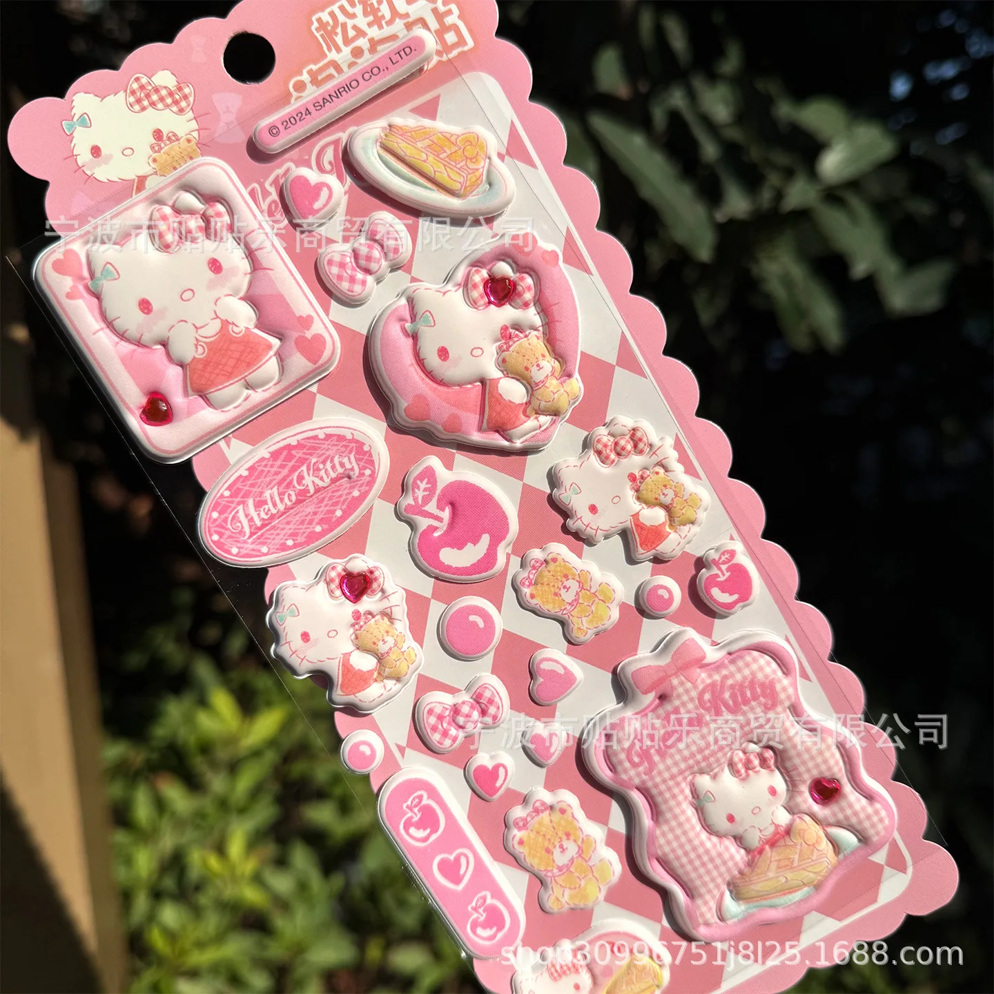 1-3pcs Echt Kt Kat 3d Leuke Stickers Nieuwe Melodie Bubble Stickers Student Geschenken Diy Dagboek Decoratie stickers Verjaardagscadeau