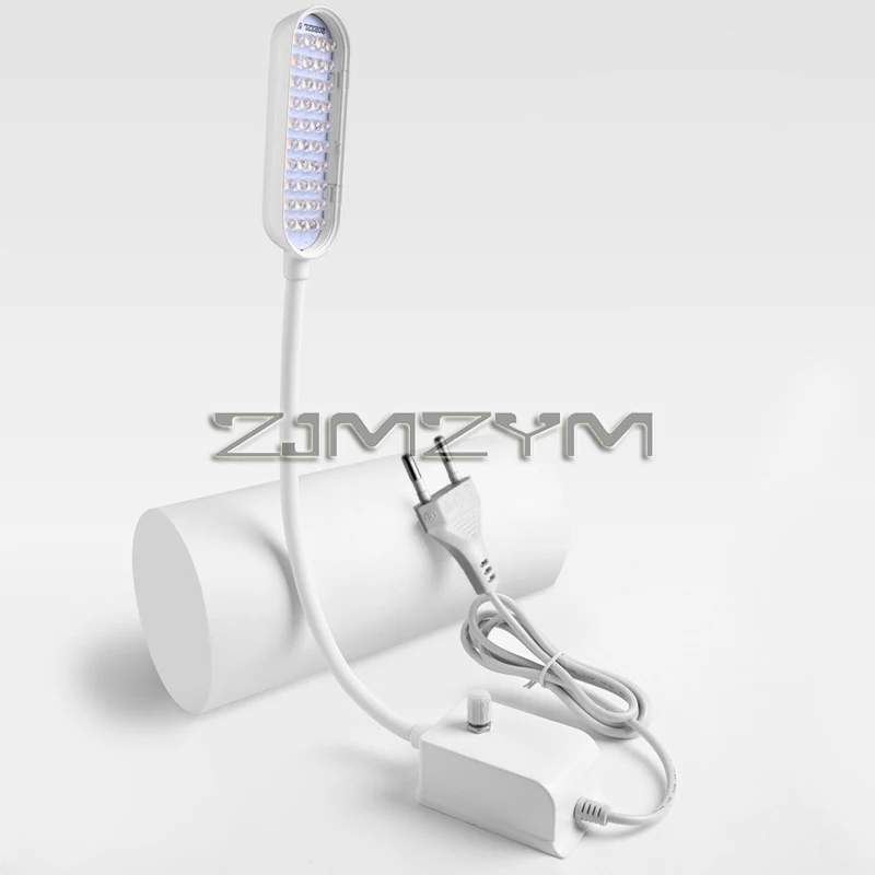 Imagem -02 - Magnetic Flexible Work Lights para Máquina de Costura Bandsaw Acessório 25cm Long Gooseneck Branco e Quente Luz uv 40 Leds