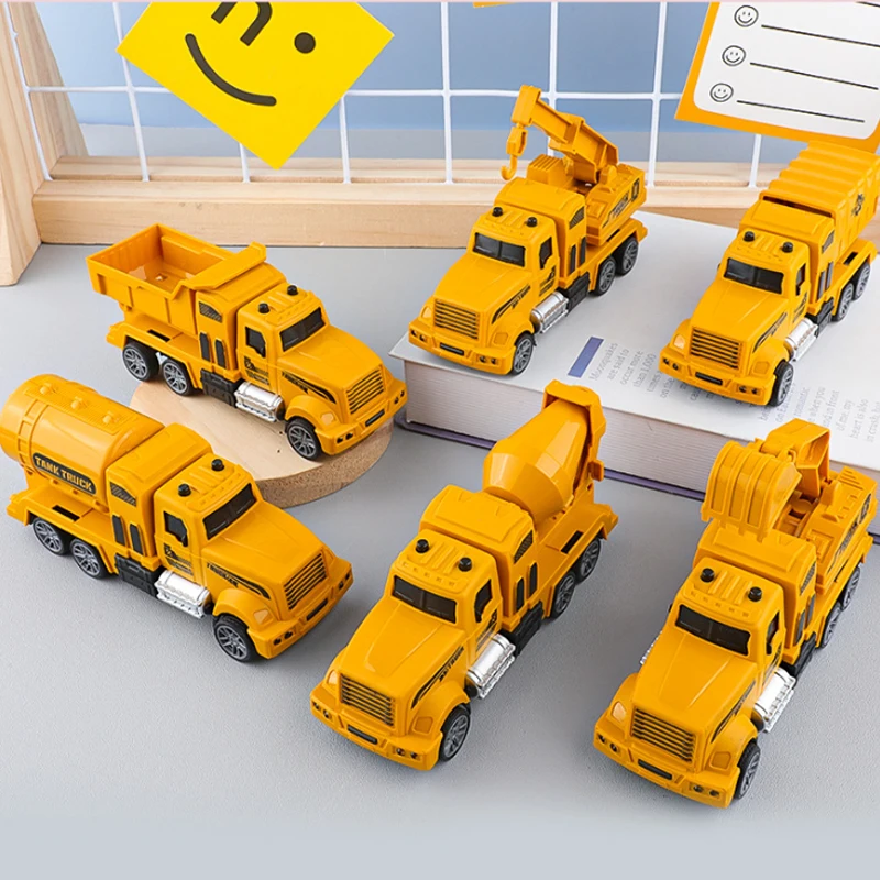 Engineering Vehicle Toys Plastic Construction Excavator Tractor Dump Truck Bulldozer Models Kids Boys Mini Gifts