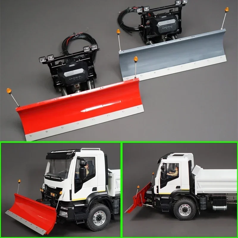 

1 комплект, гидравлическая металлическая лопата для снега, передняя лопата для радиоуправляемого грузовика Tamiya 1/14, Scania Actros Volvo, детали Diy