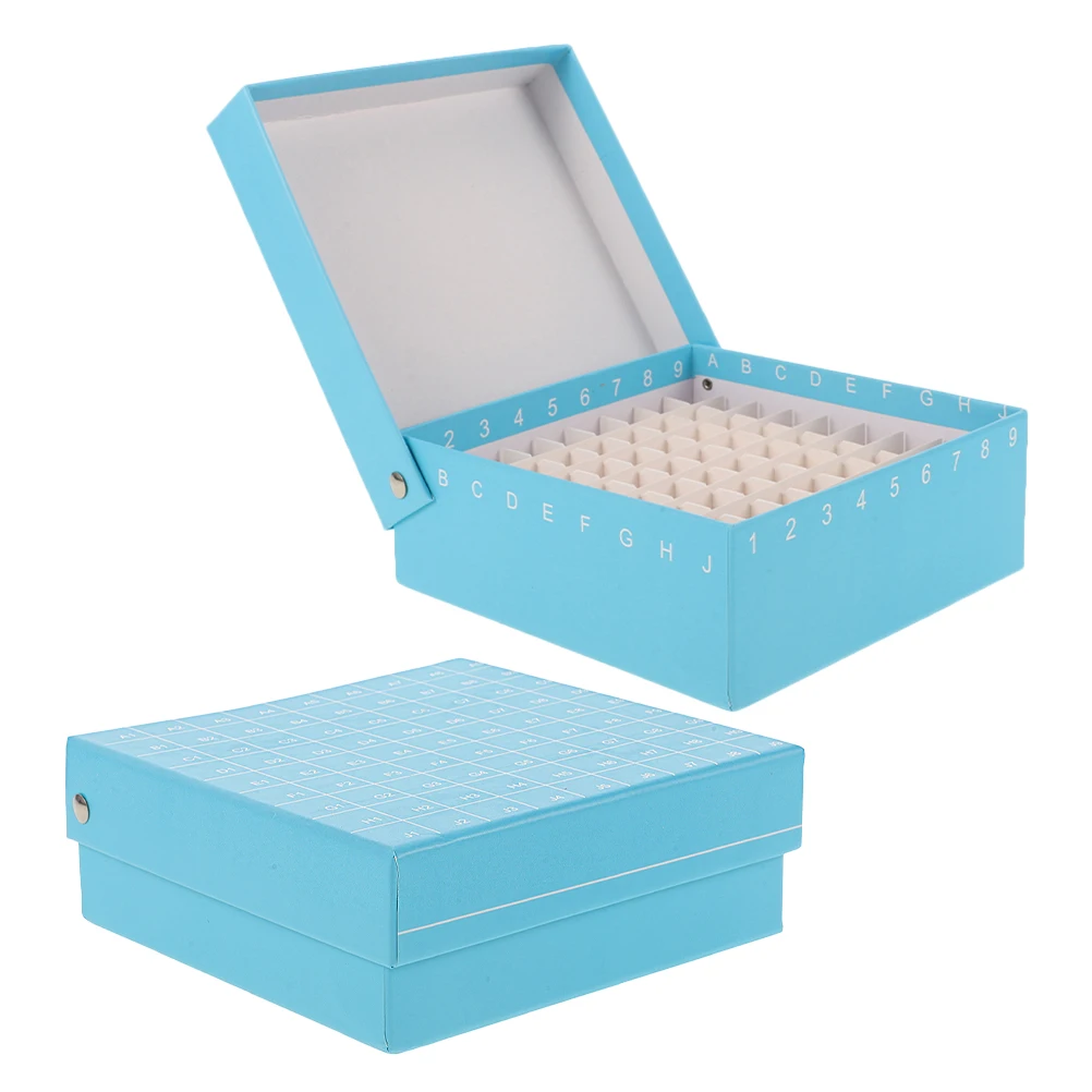 

2pcs Tube Box Container Freezer Holder Microcentrifuge Storage Sturdy Material Sample Organization