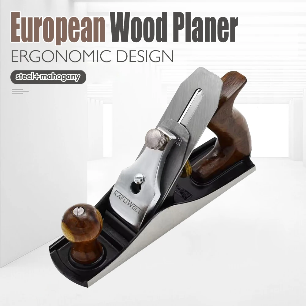 

European Wood Planer Alloy Steel Blade Carpentry Woodcraft Trimming Knife Treat Burrs Woodworking Flat Plane Hand Tool