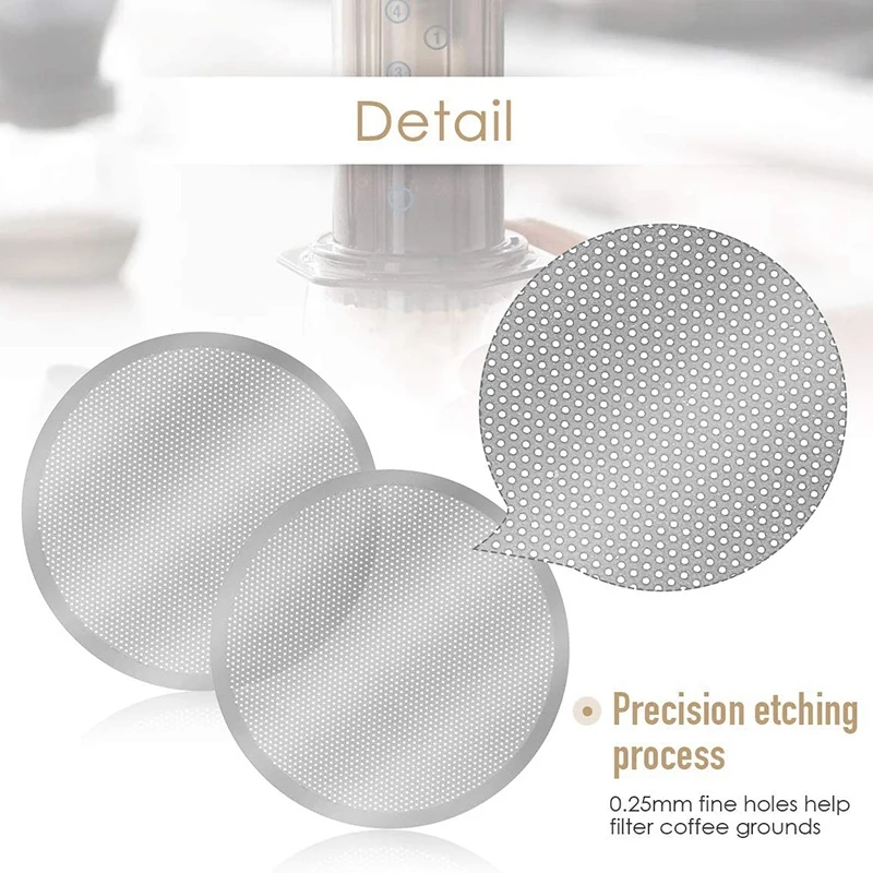Металлическая многоразовая сетка с фильтром для кофеварки, серебристая, 3 упаковки