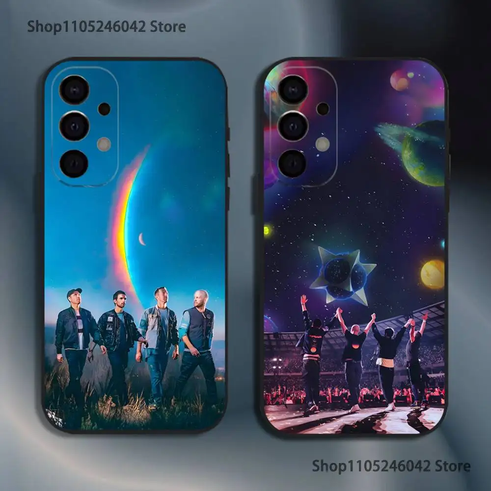

C-ColdplayS Moon Music Shockproof Phone Case For Samsung S25,S24,S21,S22,S23,S30,Ultra,S20,Plus,Fe,Lite,5G Black Cover