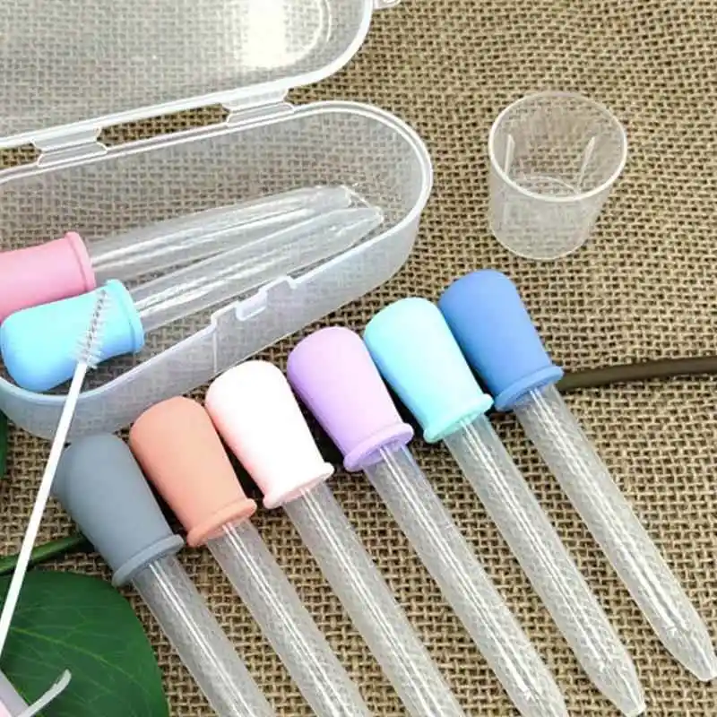 

Baby Feeding Medicine Dropper Tube Silicone Food Grade Child Proof Drip Feeder Experiment Tool for Children And Infants
