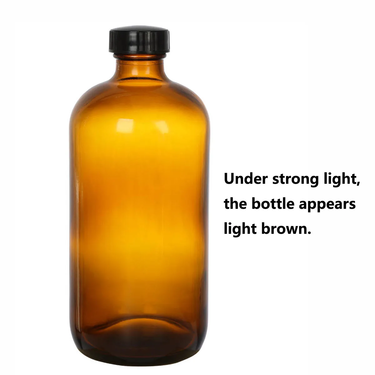 2 حزمة 16 أوقية زجاجات كومبوتشا فارغة مع أغطية غطاء عازل محكم الهواء لتخزين التخمير الثانوي 500 مل #4