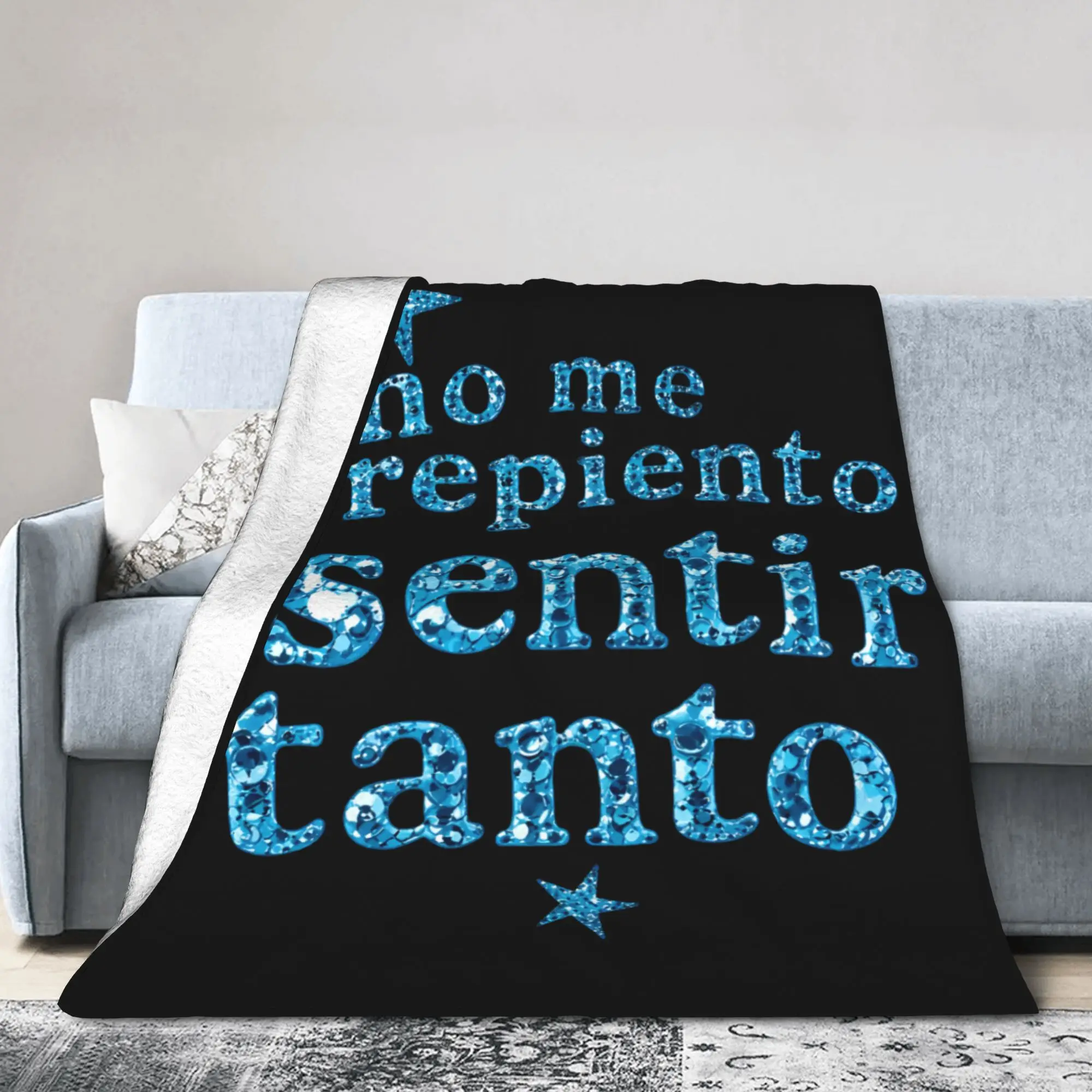 No Me Arrepiento De Sentir Tanto Karols G NMADST  Blanket Ultra-Soft Fleece Comfort Gifts  Throw Blanket Quilt
