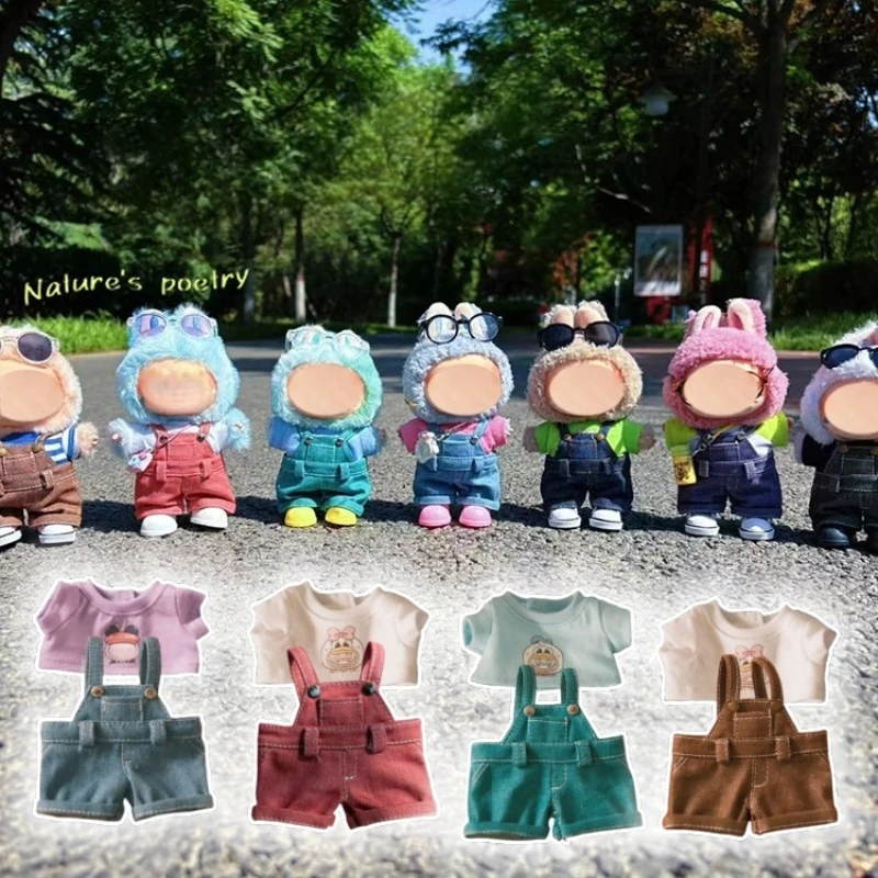 

Macaron series doll clothes, 17 cm doll clothes, standing and sitting summer set, two-piece set