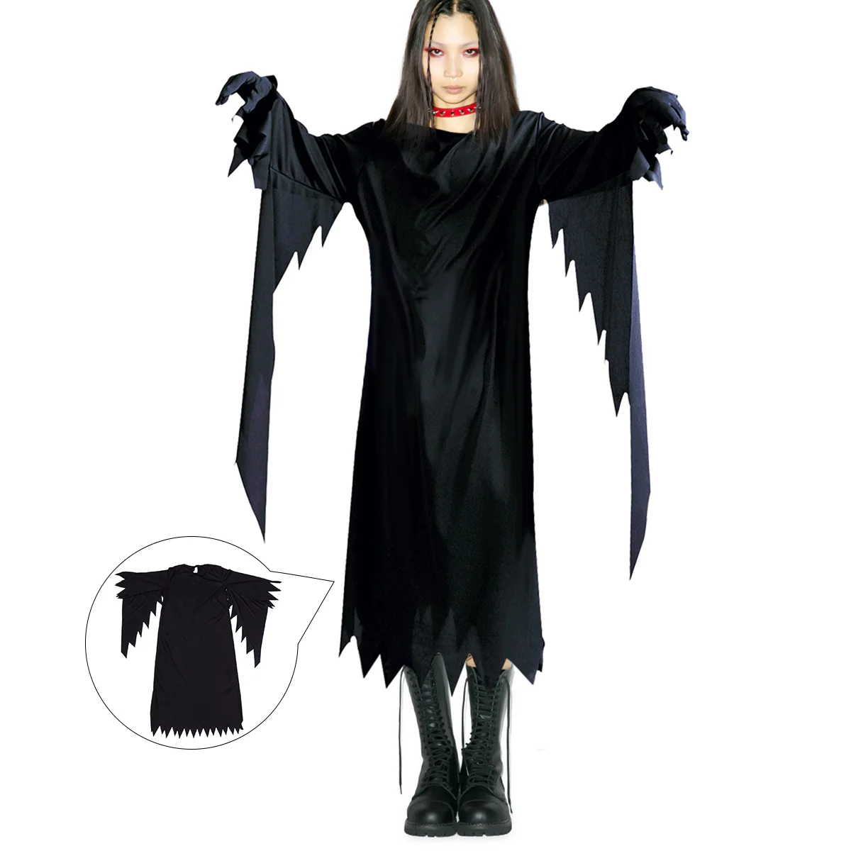 

Halloween Death Robe Ghost Costume Prank Props Gown Clothing Kids Clothes for Cosplay