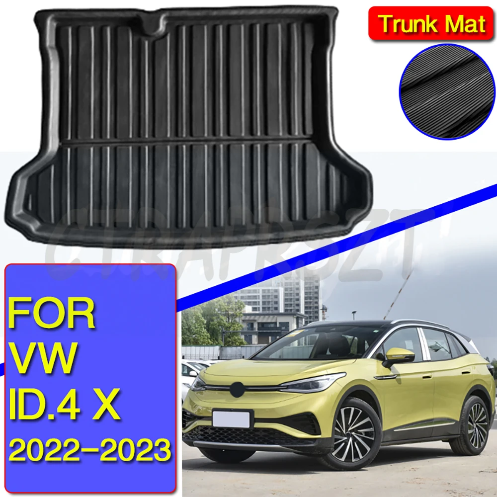 

Car Boot Mats For Volkswagen VW ID.4 X 2022-2023 Waterproof Carpet Muds Car Trunk Mats Storage Pads Auto Interior Accessories