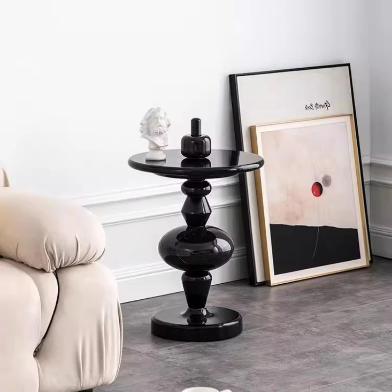 ‌Scandinavian Side Table, Colorful Accent Living Desk, Creative Bedside Cabinet, Candy-Inspired End Table