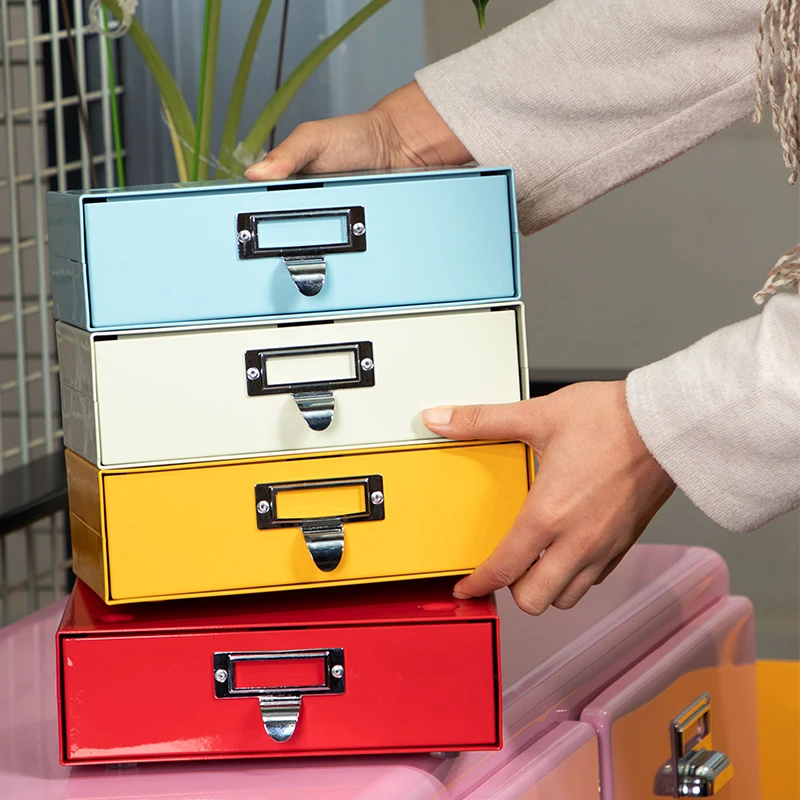 Desktop storage box Storage Cosmetics Stationery Sundries Desk  box Stackable