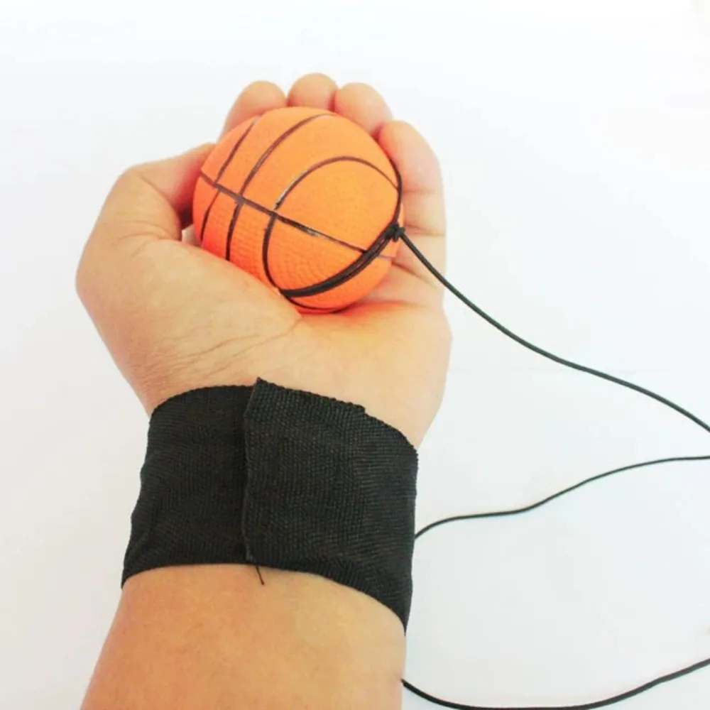 ใหม่ยืดหยุ่นกลับฟองน้ํา Ball เกมการออกกําลังกายไนลอนยาง Hand Ball ของเล่นเด็กนาฬิกาข้อมือ Bounce Ball กลางแจ้ง