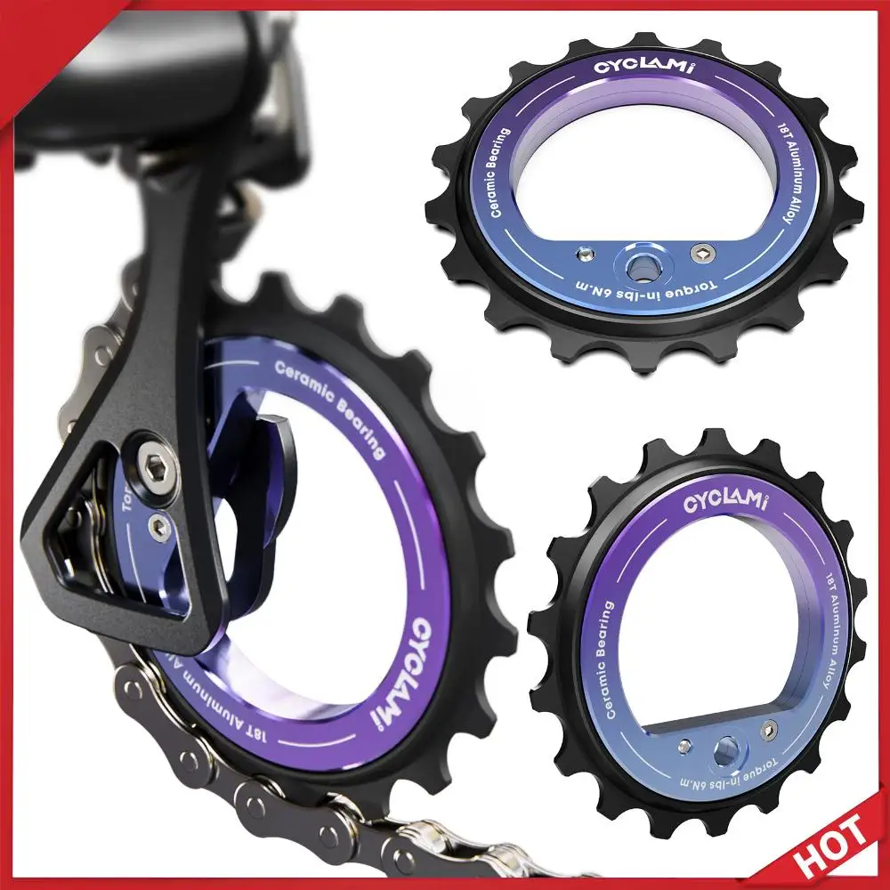 

Bicycle Rear Derailleur Hollow Eccentric Pulley Wheel 18T Ceramic Bearing Upgrade Kit for R8000 R7000 DIY Road Bike Crankset