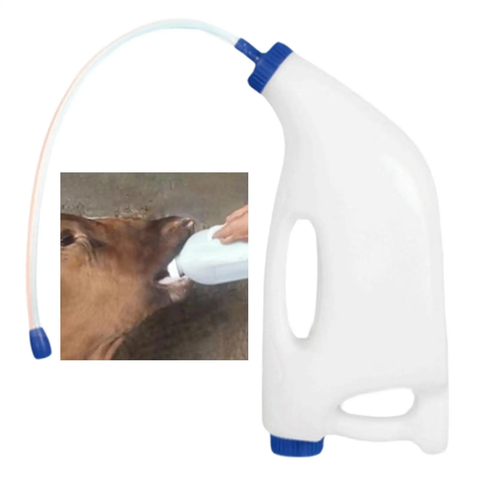 

Calf Bottle Calf Feeder,Portable,Calf Drinking Bottle,Farm Equipment Calf Cow Feeding 4L for Lamb Farm Animal Cows Sheep Calf