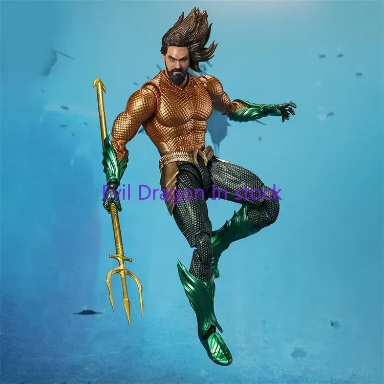 

100% Original Bandai Sh Figuarts Shf Aquaman Action Figures Model Toys Figura and The Lost Kingdom