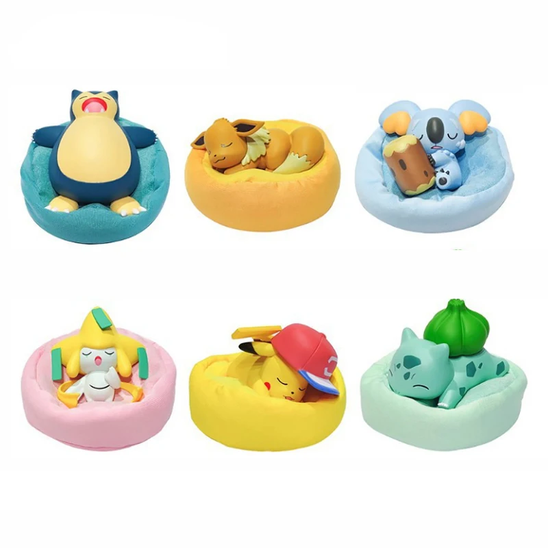 Position Pikachu Eevee Poket Gift Pokemon Starry Dream Series Action Figures Bulbasaur Snorlax Jirachi Monster Model Ornaments