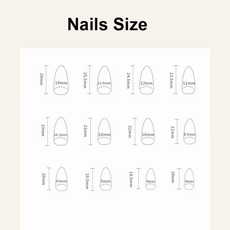 24pcs fake nails for spring summer season green white flowers french almond tips faux ongles press on false nail art accessories