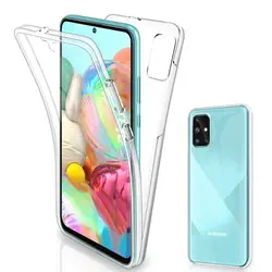 360 Dual-Layer Clear Full Body Phone Case For Samsung Galaxy A51 A71 A31 A41 A10 A20 A30 A40 A50 A70 A53 A54 A34 5G PC+TPU Cover