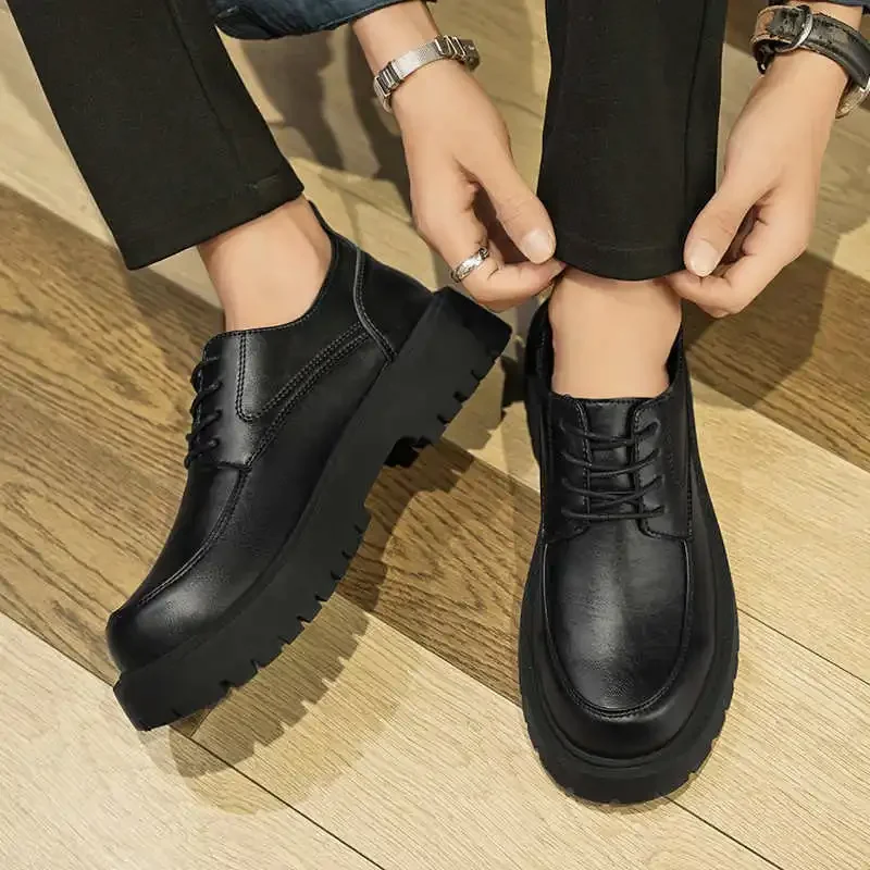 Botas antideslizantes de tacón grueso para hombre, zapatillas de deporte para hombre, zapatos para correr, botines, zapatillas deportivas, o que el precio, zapatillas deportivas, marcas Boty Vzuttya