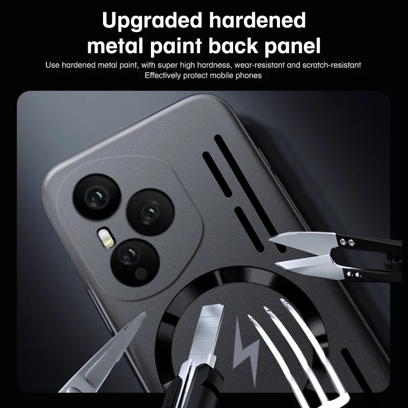 Magsafe magnético de carregamento sem fio ultra fino dissipação de calor à prova de choque caso de telefone para honra 400 x60 x70 magia 6 7 pro lite