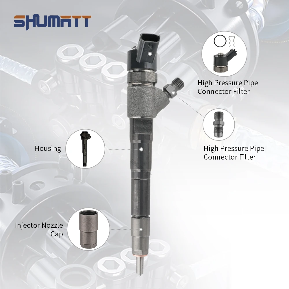 China Made Common Rail Diesel Fuel Injector 0445110520