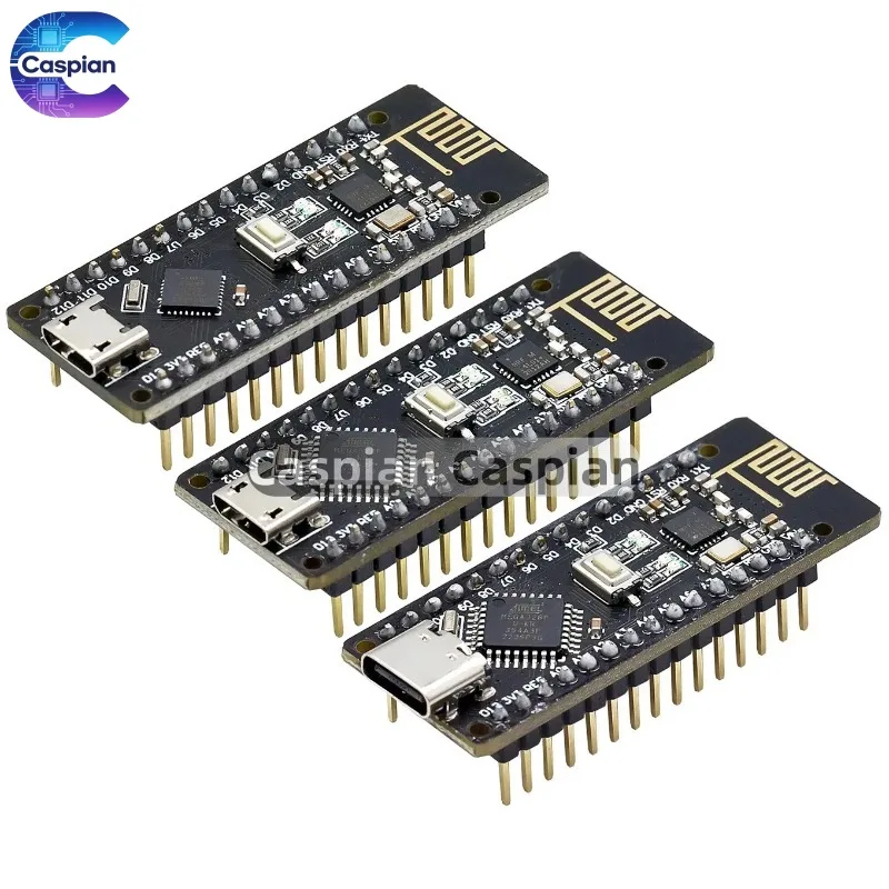 RF-Nano for Arduino Nano V3.0, Micro USB Nano Board ATmega328P QFN32 5V 16M CH340, Integrate NRF24L01+2.4G Wireless