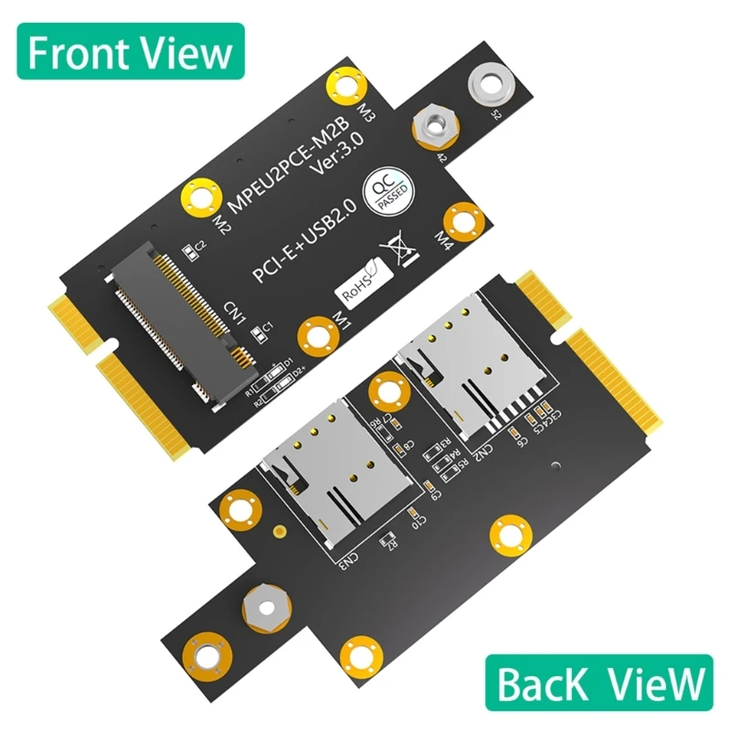 NGFF M.2 clé vers Mini PCI-E PCIExpress SSD convertisseur carte adaptateur pour 2242/2260/2280 M.2 Ngff SSD