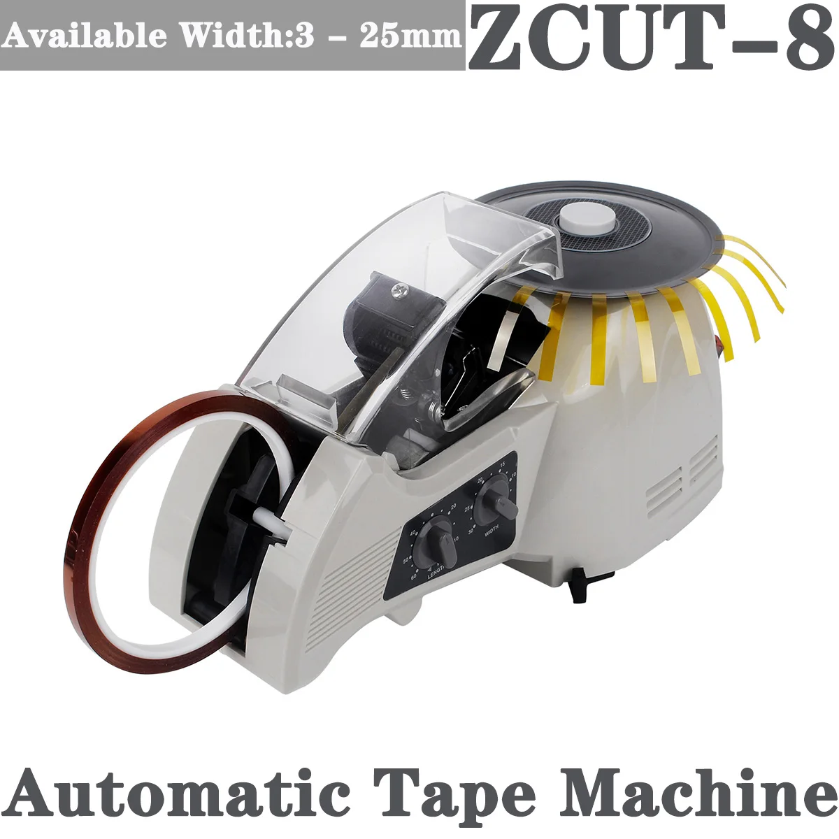 

Tape Cutting Machine Available Length 13-60m With Adjustable Industrial Sealing And Express Delivery Adhesive Tape Machines 110V