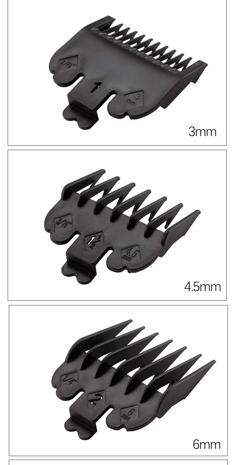 Limit Kamm für Wahl Elektrische Haarschneidemaschinen, professionelle Schneidführungskämme, 1,5 mm, 4,5 mm, Friseurzubehör, Clipper Guards Y0510 – Detail 12