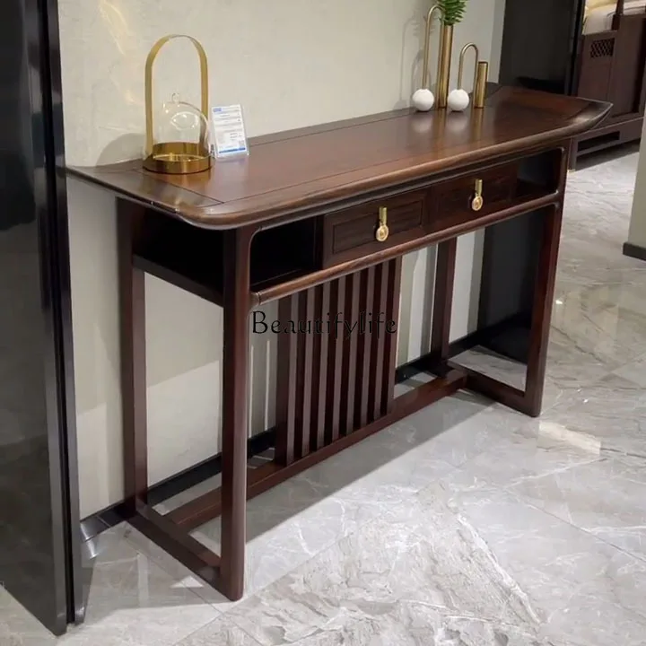 

New Chinese ebony entrance table, entrance hall solid wood entrance table