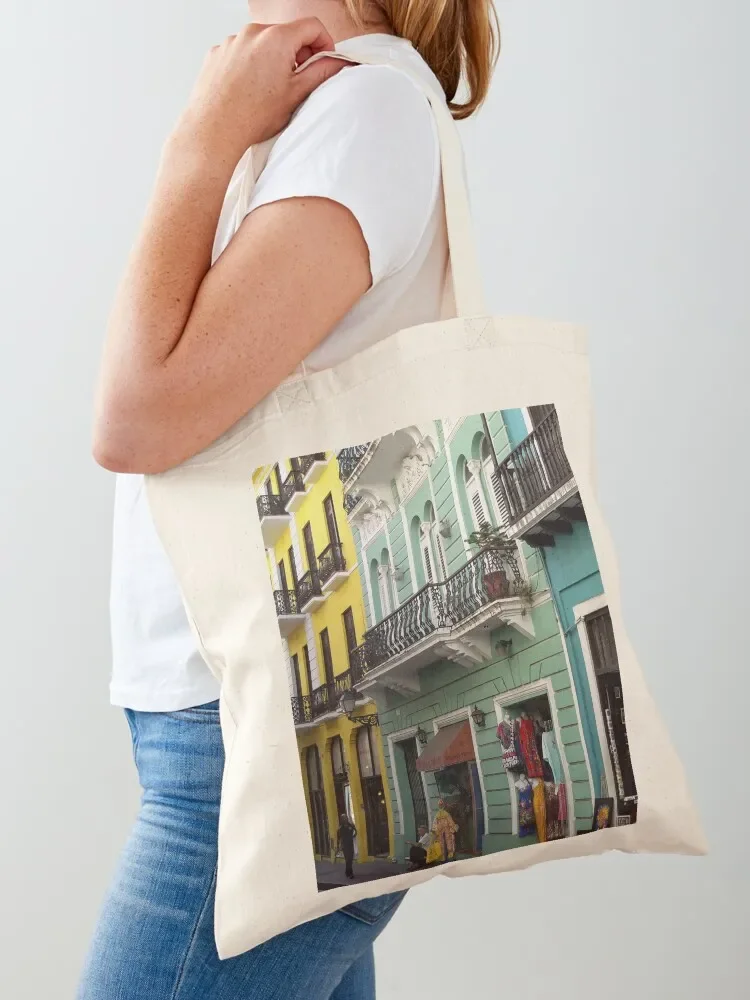 Old San Juan, Puerto Rico Tote Bag tote bag canvas hand bag ladies Handbags women Lady bags