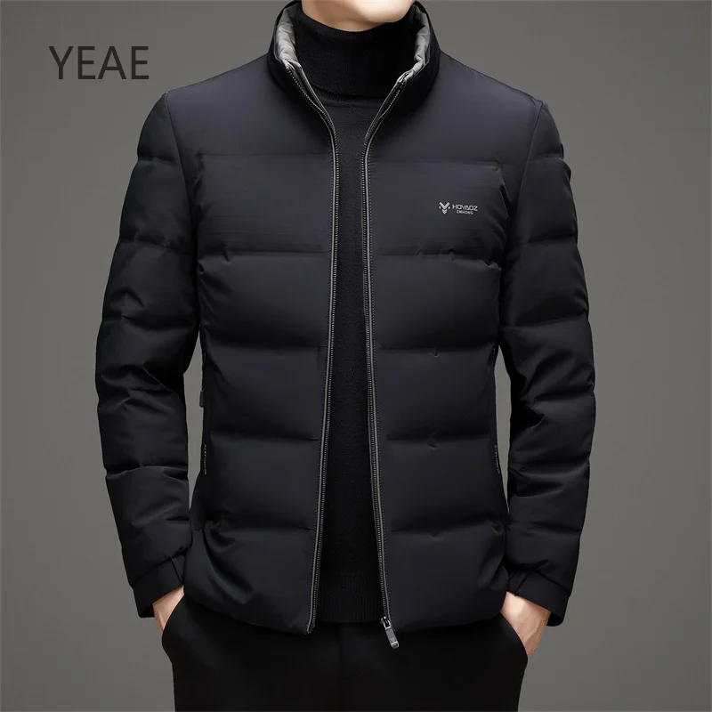 Yeae 2024 Nieuwe Heren Korte Donsjack Designer Kleding Kraag Luxe Casual Heren Kleding Jas Luxe Merk