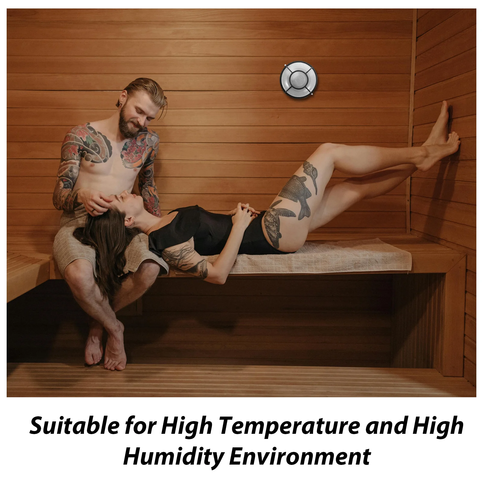 

1 Set Waterproof Explosion-Proof Light Fixture Glass Die-Cast Aluminum Sauna Room Wall Lamp For Steam Room Indoor Use Sauna