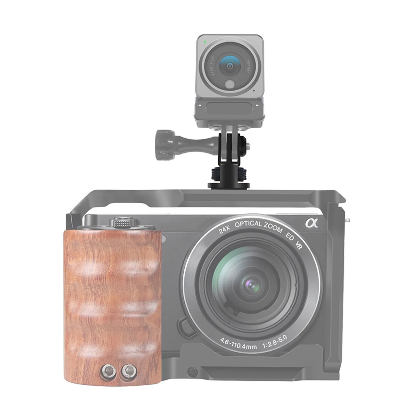 

Алюминиевый адаптер с поворотом на 360° для GoPro Insta360, регулируемое крепление с винтом 1/4 дюйма, кронштейн для подключения к штативу, аксессуар для экшн-камер