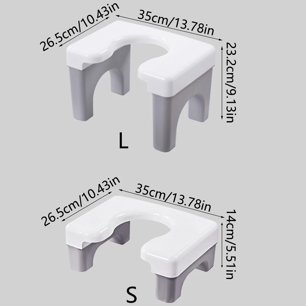 Lightweight Non Slip Toilet Seat Widen Panel Thick Toilet Stool Chair Moveable Sturdy Potty Chairs Children/Elder