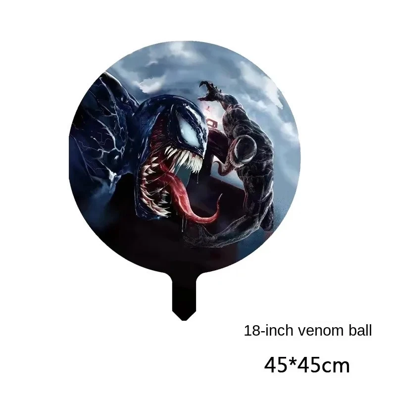 Marvel Party Decoration Cartoon Five pointed Star Venom Combination Aluminum Film Balloon Set