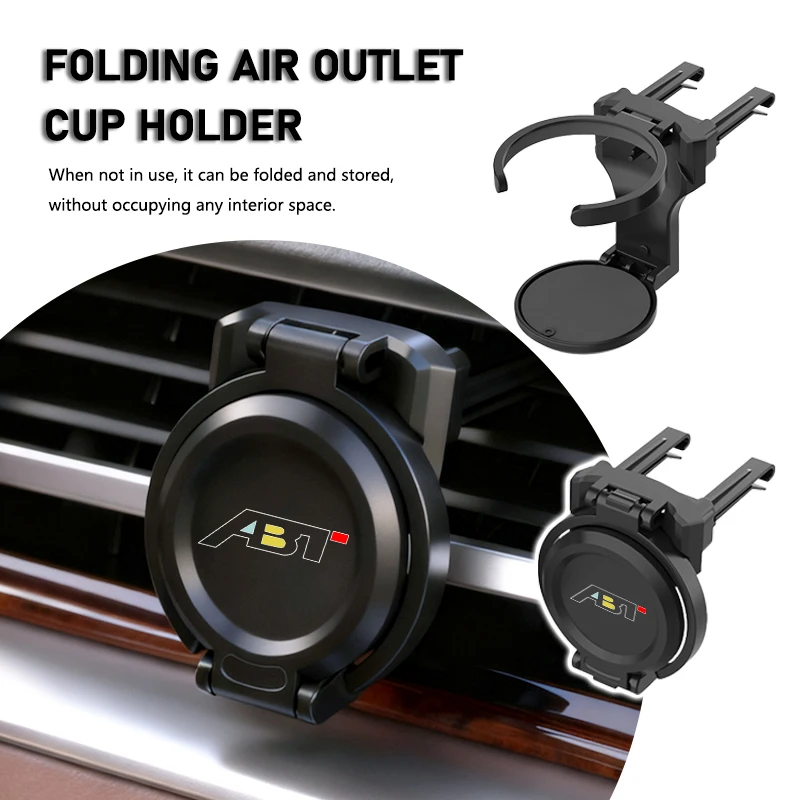 Car Outlet Vent Drink Cup Stand Coffee Water Bottle Holder For Audi Quattro TT RS Sline ABT 2.0 3.0 TDI 35TFSI A1 A2 A3