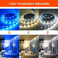 5V LED Strip Light USB Dimmer/Switch White Warm Blue Waterproof Adhesive Tape 2835 60LEDs Cabinet Room Night Lighting 1M 3M 5M 2