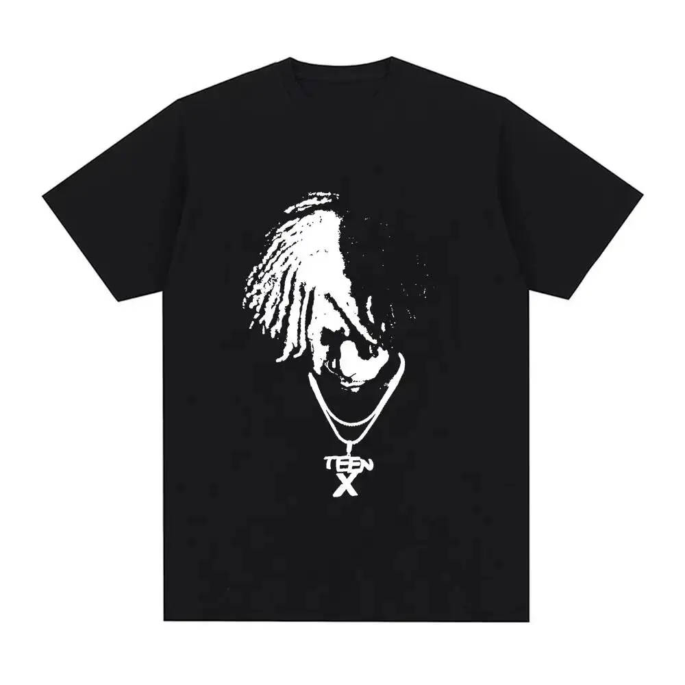 

Men's And Women's Fashion Retro Cotton Casual Oversized Short Sleeved Ken Carson Teen X Rapper T-Shirt