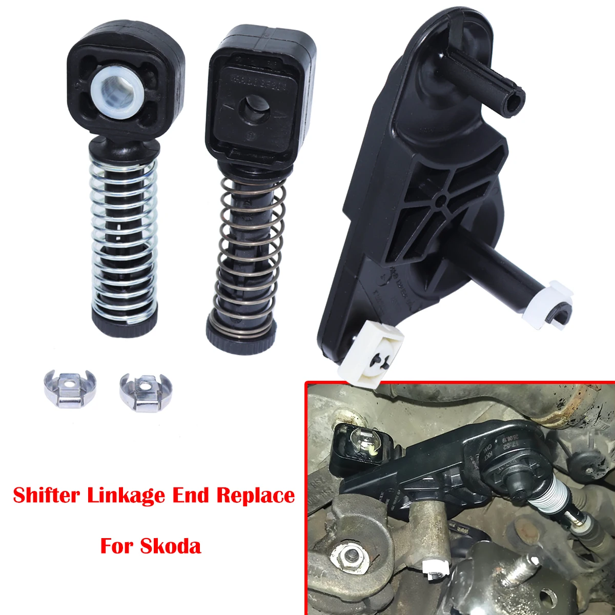 

MT Shifter Linkage End Replace For Skoda Fabia Combi MK2 Rapid NH Roomster Relay Lever Bowden Cable Catch Lock Washer Selector