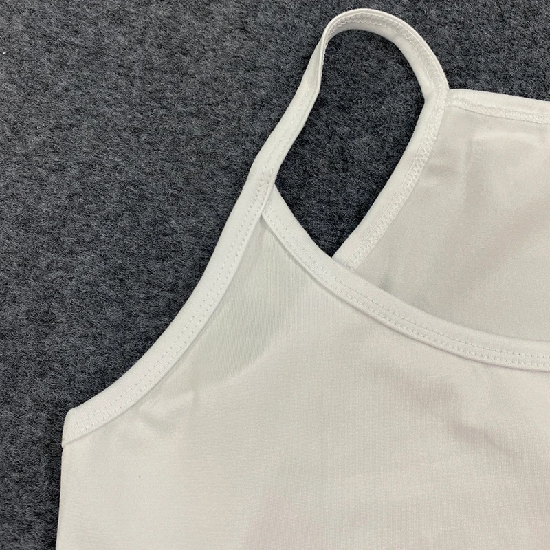 شخصية بسيطة بلون مطاطا U الرقبة مريحة ضئيلة سترة الكورية الصيف الشارع مثير الحلو حمالة عارضة خمر أعلى #5